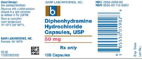 Potential Side Effects of Diphenhydramine HCl 50mg