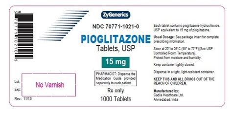 Potential Side Effects of Pioglitazone 15mg