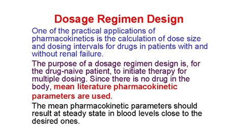 Practical Applications and Dosage