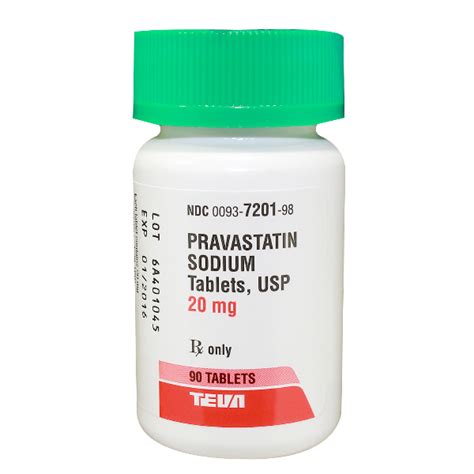 Pravastatin 20mg examples