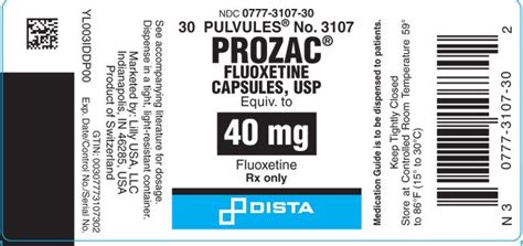 Prozac 40mg Dosage Information