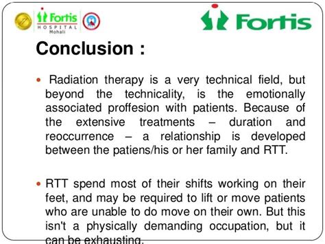 Radiation Therapy Conclusion