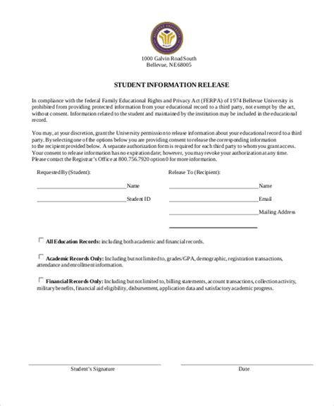 Release of Information in Education