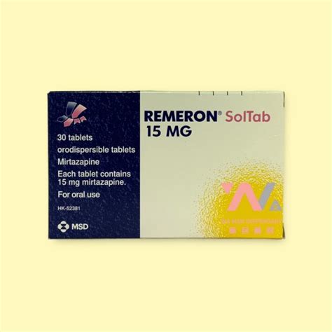 Remeron 15mg Mechanism