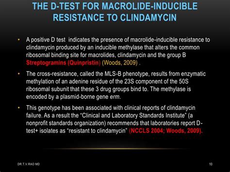 Resistance to Clindamycin