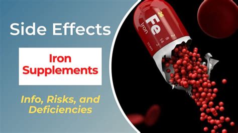 Risks and Side Effects of Iron Pills