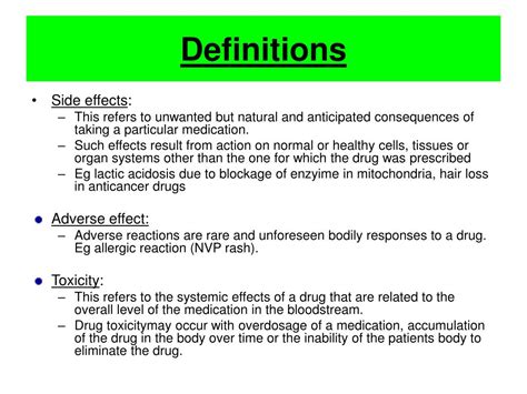 Side Effects and Interactions