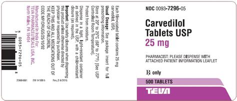 Side Effects of Carvedilol 25mg
