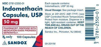 Side Effects of Indomethacin 50mg Capsule