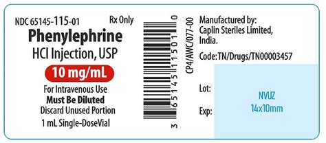 Side Effects of Phenylephrine HCl 10mg