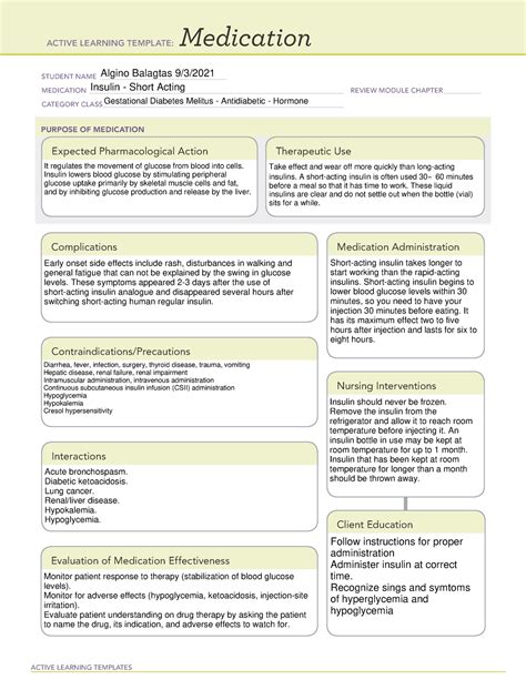 Side Effects of Short Acting Insulin