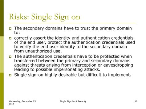 Sign On Security