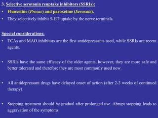 Special Considerations Paroxetine