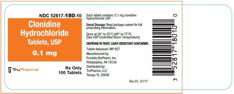 Statistical Data on Clonidine Brand Names