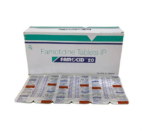 Statistical Data on Famotidine 20mg Tablet Uses