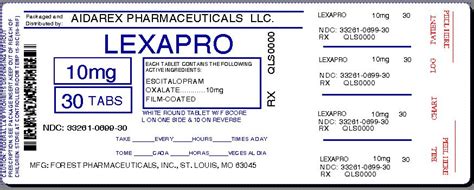 Statistical Data on Lexapro 20 Milligrams