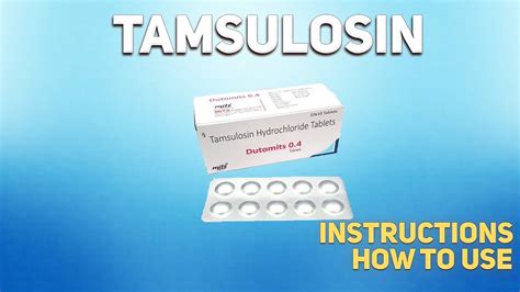 Steps for Taking Tamsulosin HCl