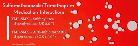 Sulfameth/Trimethoprim Drug Interactions