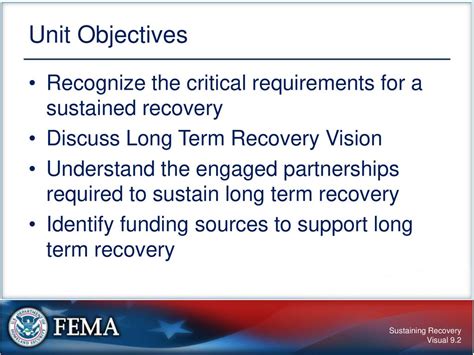 Sustaining Recovery