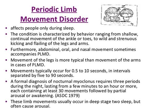 Symptoms of Periodic Limb Movement Disorder
