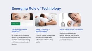 Technological Solutions for Sleep