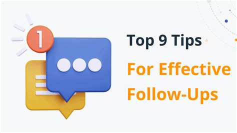 Tip 5: Follow Up and Follow Through