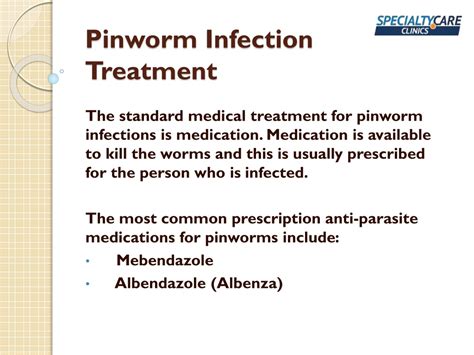 Treatment Options for Pinworm Infections