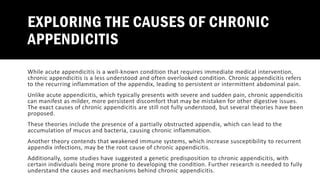 Understanding Appendicitis