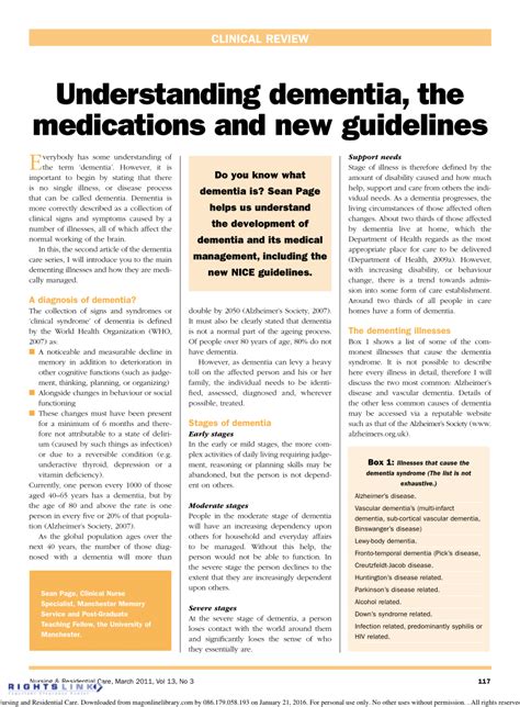 Understanding Dementia Medications