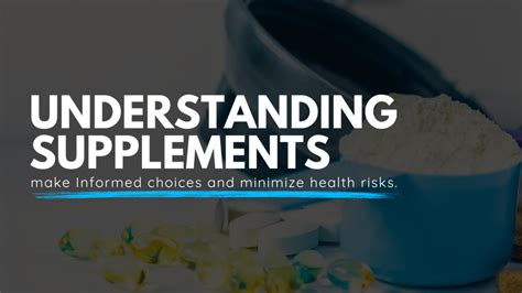 Understanding Supplements