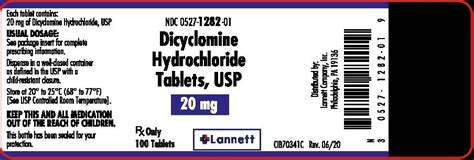 Uses of Dicyclomine 20mg
