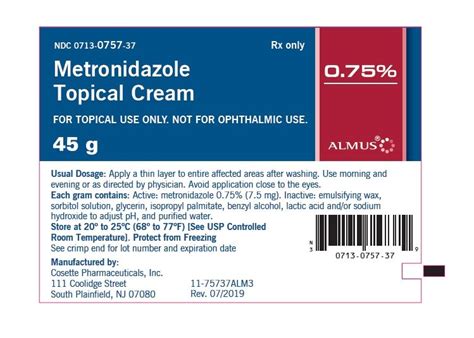 Using Metronidazole Cream