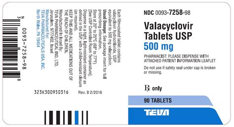 Valacyclovir information