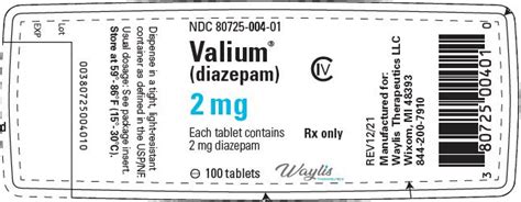 Valium Ingredients