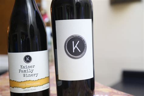 Wine tasting at Kaiser Vineyard