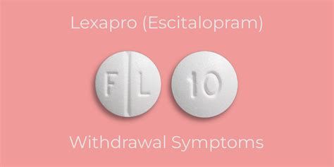 Withdrawal from Escitalopram
