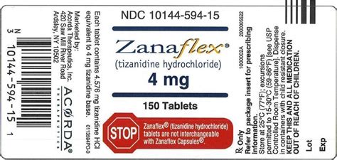 Zanaflex Practical Applications