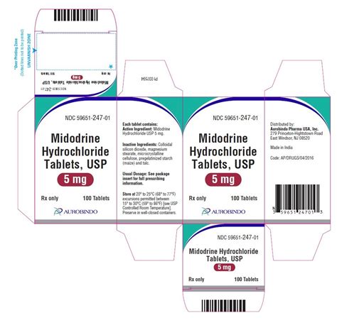 Administration of Midodrine