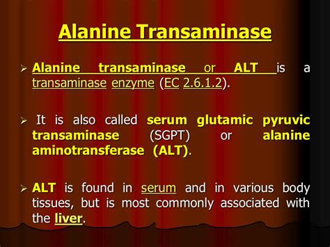 Alanine Transaminase Conclusion