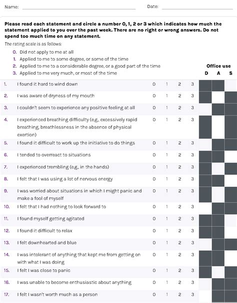 anxiety depression test online