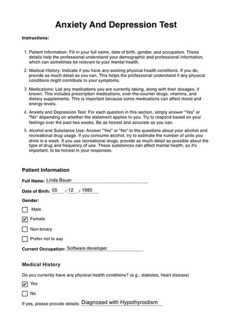 anxiety depression test online next steps