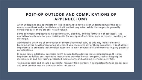 appendectomy outlook