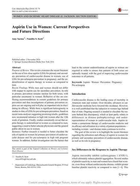 Aspirin Future Directions