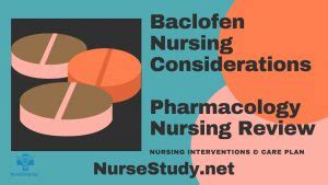 Baclofen Considerations