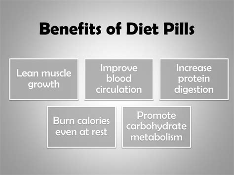 Benefits of Diet Pills