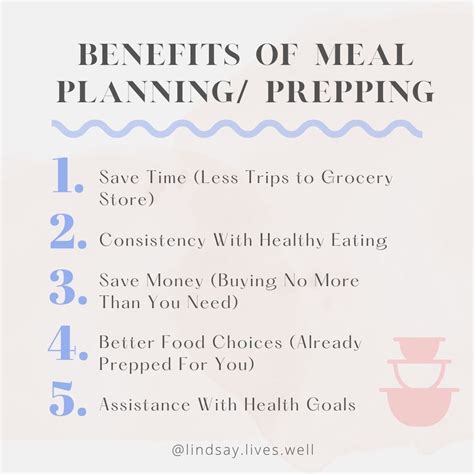 benefits of meal prep