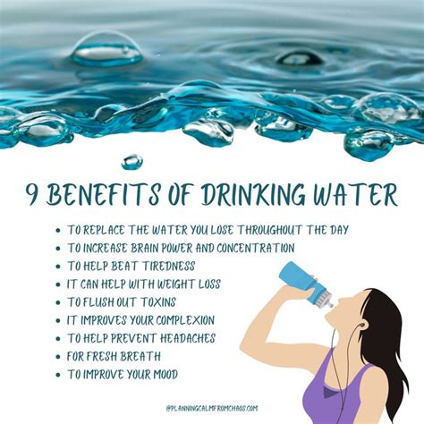 benefits of water intake