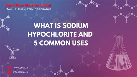 Benefits of Sodium Hypochlorite
