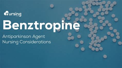 benztropine special considerations