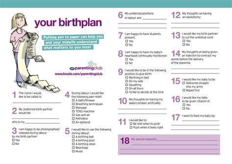 Birth planning and preparation during the third trimester